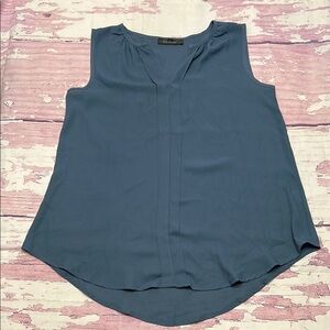 Women's Blue Sleeveless Top